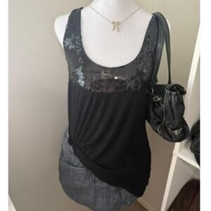 Y2K SEQUIN PARTY TANK 1XL
